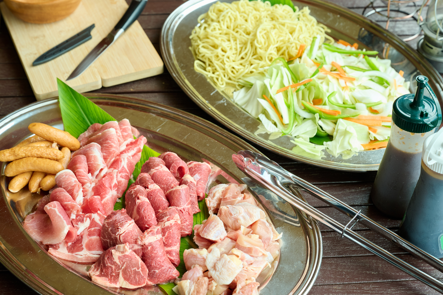 「手ぶらで楽ちん♪準備ゼロで思い出100％！」  
王道！手ぶらBBQセット（牛肉・豚肉・鶏肉・焼きそば・ウィンナーなど）
設営＆後片付けはスタッフにおまかせ！（2名セット～30名様まで）