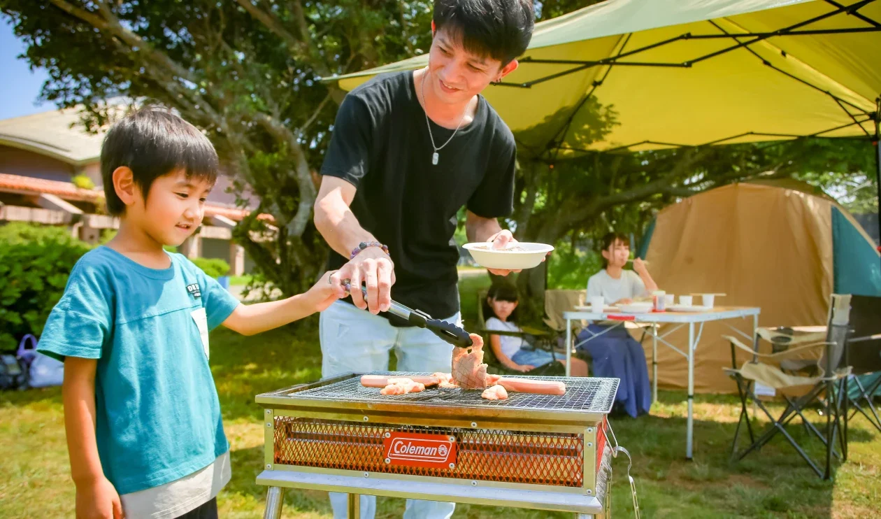 キャンプ道具やBBQセットのレンタルも充実しているため、気軽にキャンプをお楽しみいただけます。